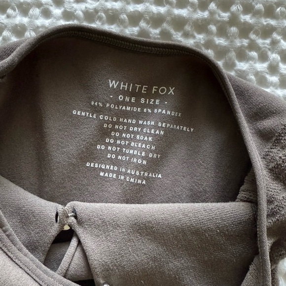 White Fox Attention Seeker Mini Dress Mushroom - Picture 5 of 5